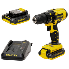Дрели-шуруповерты аккумуляторные дрель-шуруповерт STANLEY SCD20S2K-RU 18В Li-lon 1,5Ач 2 аккумулятора