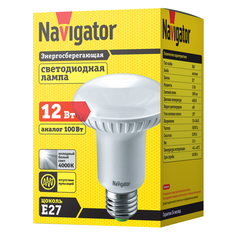 Лампы светодиодные лампа светодиодная NAVIGATOR 12Вт E27 1000Лм 4000K R80 рефлектор