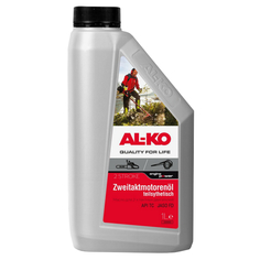 Комплектующие и расходные материалы для садовой техники масло для 2-х тактных двигателей AL-KO 1л полусинтетическое