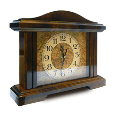 Часы часы настольные ГАММА 1.6 315x230мм темно-коричневый береза