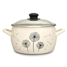 Кастрюли кастрюля METROT Одуванчик 2,4л 16см эмалированная сталь