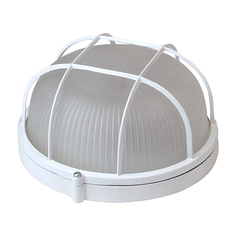 Светильники для бани и сауны влагозащищенные светильник термо ВЭП СВЕТ 60Вт Е27 IP54 круг с решеткой белый