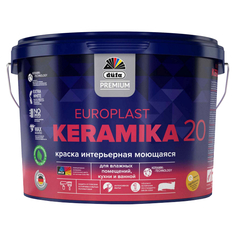 Краски для стен и потолков краска в/д DUFA Premium EuroPlast Keramika 20 база 1 для стен и потолков 2,5л белая, арт.МП00-006971