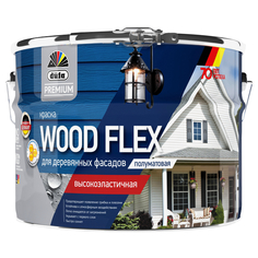 Краски и эмали фасадные краска в/д фасадная DUFA Premium Wood Flex для дерева база 1 2,5л белая, арт.МП00-007341