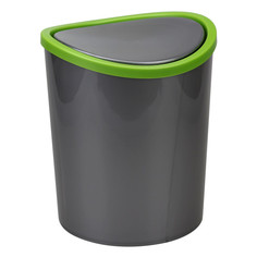 Контейнеры для мусора контейнер для мусора IDEA 1,6л настольный металлик/графитовый пластик