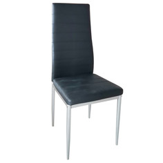 Стулья для кухни стул кухонный DA258black 420x480x970мм черный ПВХ/металл