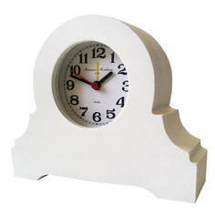 Часы часы настольные 164х134х40мм с будильником белый МДФ Михаилъ Москвинъ