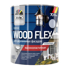 Краски и эмали фасадные краска в/д фасадная DUFA Premium Wood Flex для дерева база 1 0,9л белая, арт.МП00-007346