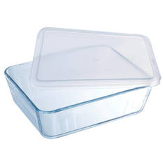 Формы из жаропрочного стекла и керамики форма для запекания PYREX Cook Freez 22x17x6см 1,5л с крышкой прямоугольная жаропрочное стекло