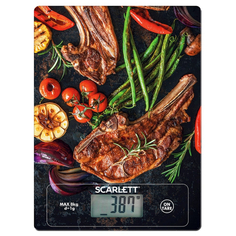Весы кухонные электронные весы кухонные SCARLETT SC-KS57P39 до 8кг стекло электр.