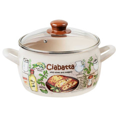 Кастрюли кастрюля METROT Чиабатта 3,3л 18см эмалированная сталь