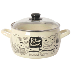 Кастрюли кастрюля METROT Ретро 3,3л 18см эмалированная сталь