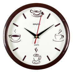 Часы часы настенные APEYRON PL200912 пластик коричневый/белый