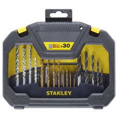 Наборы оснастки набор бит и сверл STANLEY 30 предметов