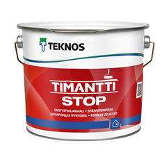 Краски для стен и потолков краска-грунт в/д TEKNOS Timantti Stop для стен и потолков изолирующая 2,7л белая, арт.ЭК000130572