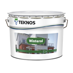 Краски и эмали фасадные краска акрилатная фасадная ТEKNOS Winterol база А 9л белая, арт.ЭК000130598 Teknos