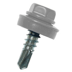 Саморезы, шурупы саморез кровельный с буром 5,5х19мм серый RAL-7004 70шт Tech Krep