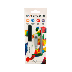 Инструменты по уходу за ногтями и кожей набор для ногтей CUTE-CUTE: 3-сторонняя пилка, клиппер, пинцет