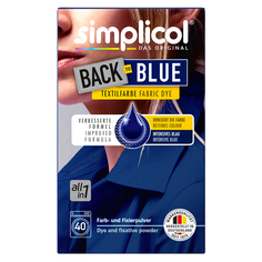 Средства для окраски тканей краска для тканей SIMPLICOL Back to blue цвет темно-синий восстановление цвета 400г