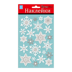 Наклейки на стену наклейка ROOMDECOR Cнежинки мини 14х21см, арт.PLX2007