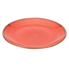 Тарелки тарелка FIORETTA Wood Red 27см обеденная керамика