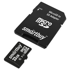 Модули памяти карта памяти microSDXC SMARTBUY 32GB Class 10 UHS-I с адаптером SD