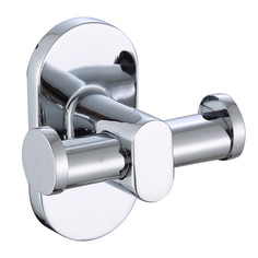 Крючки и планки для ванной комнаты крючок VITARTA Selena двойной цинк/хром белый