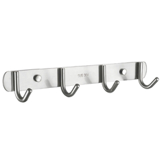 Крючки и планки для ванной комнаты планка с 4 крючками LEDEME L70201-4 хром нерж сталь сатин