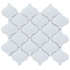 Плитка мозаика керамическая мозаика керамическая 24,6х28х0,6 Homework Latern, матовая белая Staro