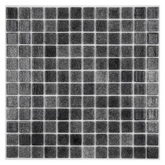 Плитка мозаика стеклянная мозаика стеклянная 31,7х31,7х0,4 ANTISLIP (нескользящая), черная Vidrepur