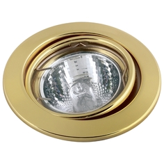 Светильники точечные круглые светильник встраиваемый ESCADA Modena с патроном GU5.3 золотой