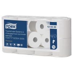 Бумага туалетная и полотенца для диспенсеров в рулонах бумага туалетная TORK Т4 2-слойные 184 листа 9,5х12,5см 8шт/уп.
