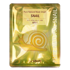 The Saem, Маска для лица Pure Natural Snail, 20 мл