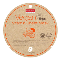 Purederm, Тканевая маска Vegan Vitamin, 23 г