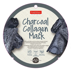 Purederm, Маска для лица Charcoal Collagen, 20 г
