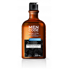 MEN CODE, Крем-гель для волос и тела Deep Cleaning, 300 мл