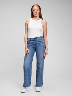 Джинсы Stride с низкой посадкой GAP