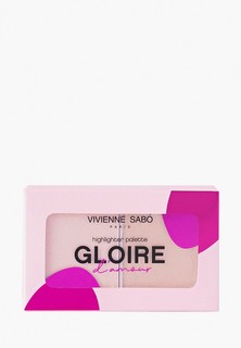Палетка для лица Vivienne Sabo Палетка хайлайтеров мини Gloire damour 02