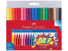 Фломастеры Faber-Castell Grip 20 цветов 155320