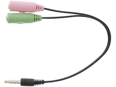 Аксессуар TnB Jack 3.5mm - 2xJack 3.5mm 10cm ADAJ2J