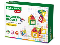 Конструктор Brauberg Magnetic Blocks-19 19 дет. 663843