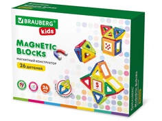 Конструктор Brauberg Magnetic Blocks-26 26 дет. 663844