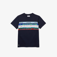Детская футболка Lacoste с принтом