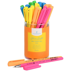 Масляная ручка Lorex Slim Soft Neon Синяя 0,5 мм