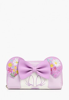 Кошелек Loungefly Disney Minnie Holding Flowers Zip Around Wallet WDWA1728