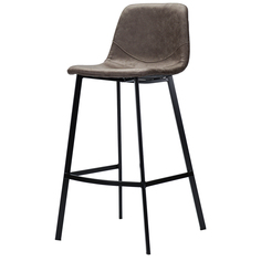 Стул полубарный hugh (bergenson bjorn) серый 46x91x48 см.