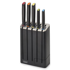 Набор из 5 ножей в подставке elevate slimblock (joseph joseph) черный 16x35x7 см.