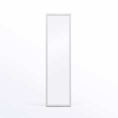 Зеркало напольное Континент Tower 450х1750, алюминиевая рама белого цвета; Led подсветка; сенсорный выключатель