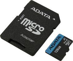 Карта памяти Adata micro SDXC 128Gb Premier UHS-I U1 V10 A1 + ADP (85/25 Mb/s)