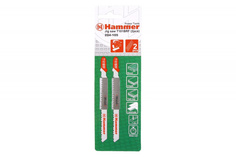 Пилка для лобзика Hammer Flex 204-105 JG WD T101BRF дерево/пластик, 74мм, шаг 2.5, BiM, 2шт.